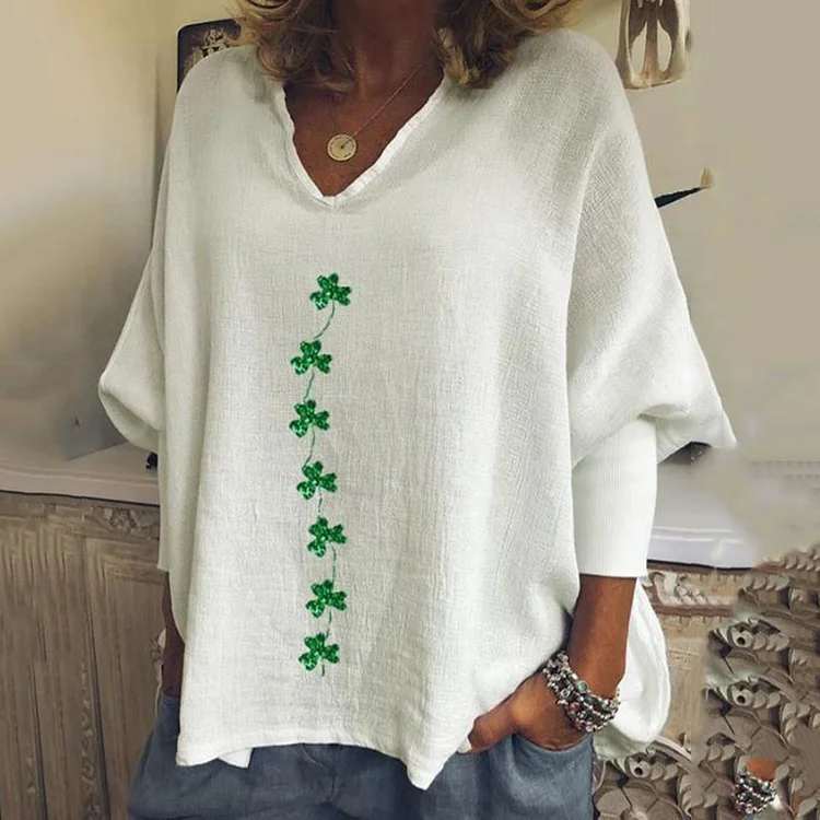 Wearshes Women'S Saint Patrick'S Day V Neck Tops