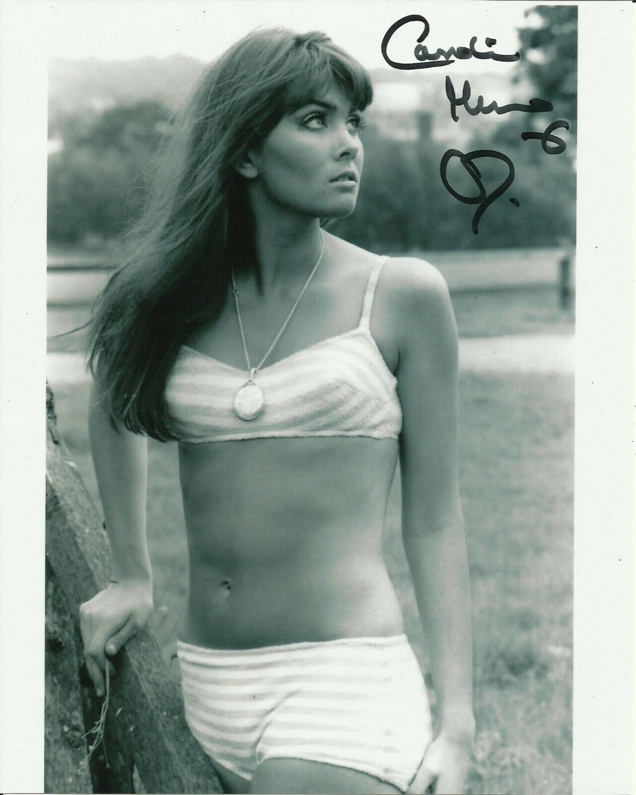 CAROLINE MUNRO SIGNED SEXY Photo Poster painting UACC REG 242 (7)