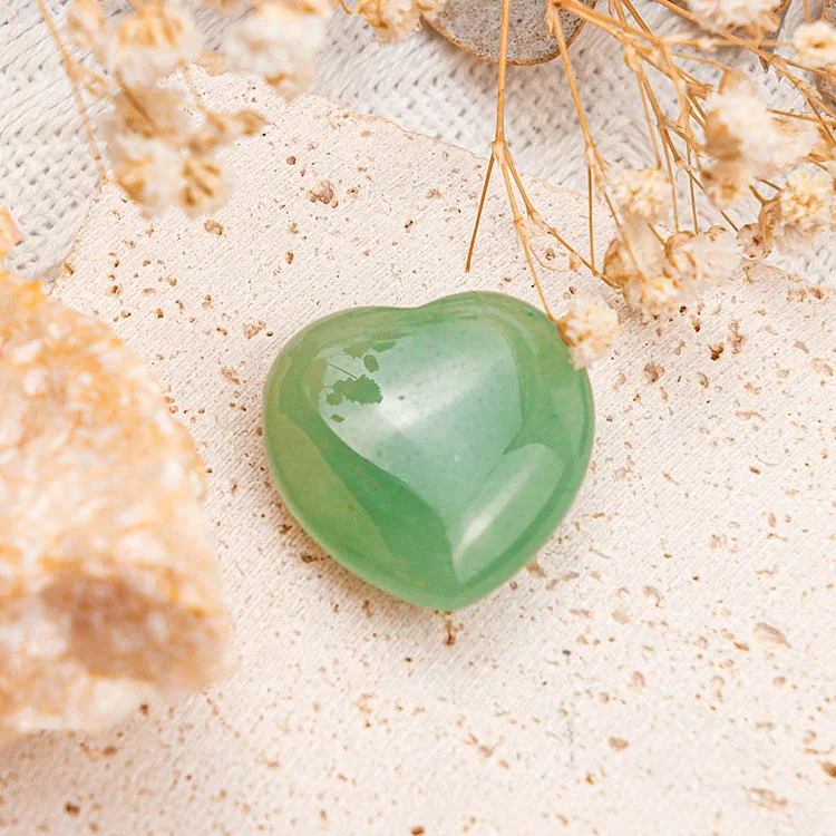 Green Aventurine Soothe Soul Crystal Heart