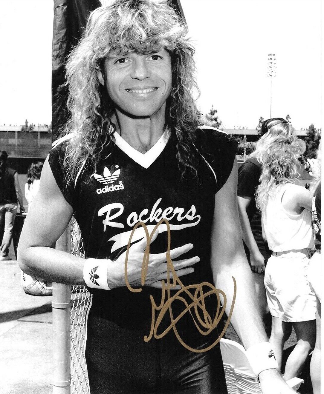 * RUDY SARZO * signed 8x10 Photo Poster painting * QUIET RIOT * PROOF * 1