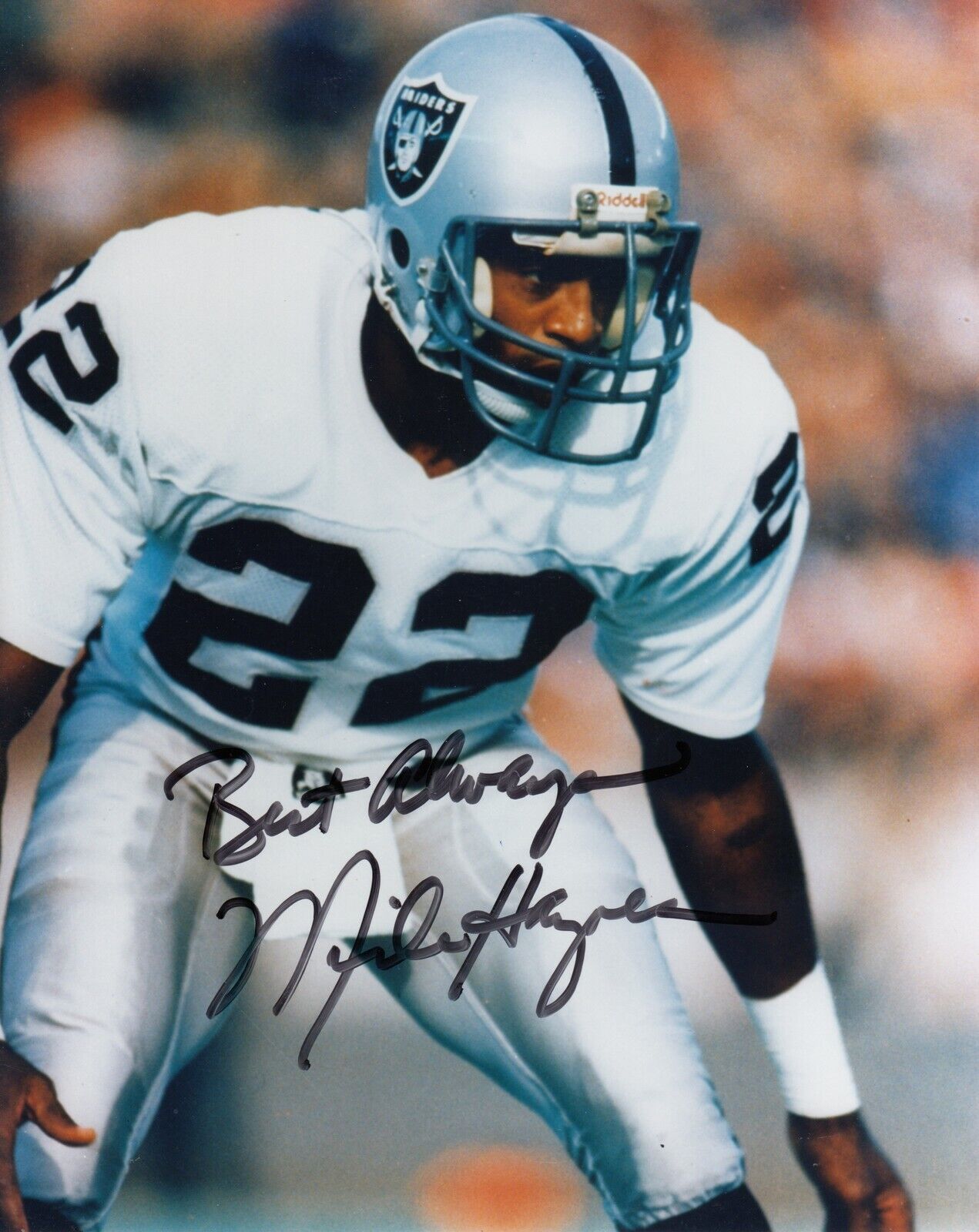 Michael Haynes #0 8x10 Signed w/ COA Oakland Raiders 032419