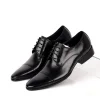 Mens Brown Cap Toe Leather Dress Shoes For Business