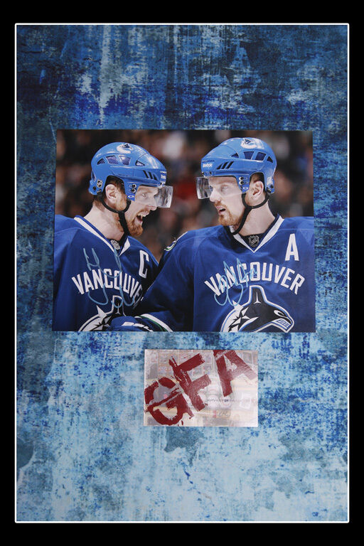 Henrik & Daniel Sedin Vancouver Canucks Signed 11x14 Photo Poster painting S2 COA GFA