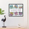 Welcome-14CT Stamped Cross Stitch Kit(21*18cm)