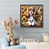 King charles spaniel-per&ccedil;age rond peinture diamant-40*40cm