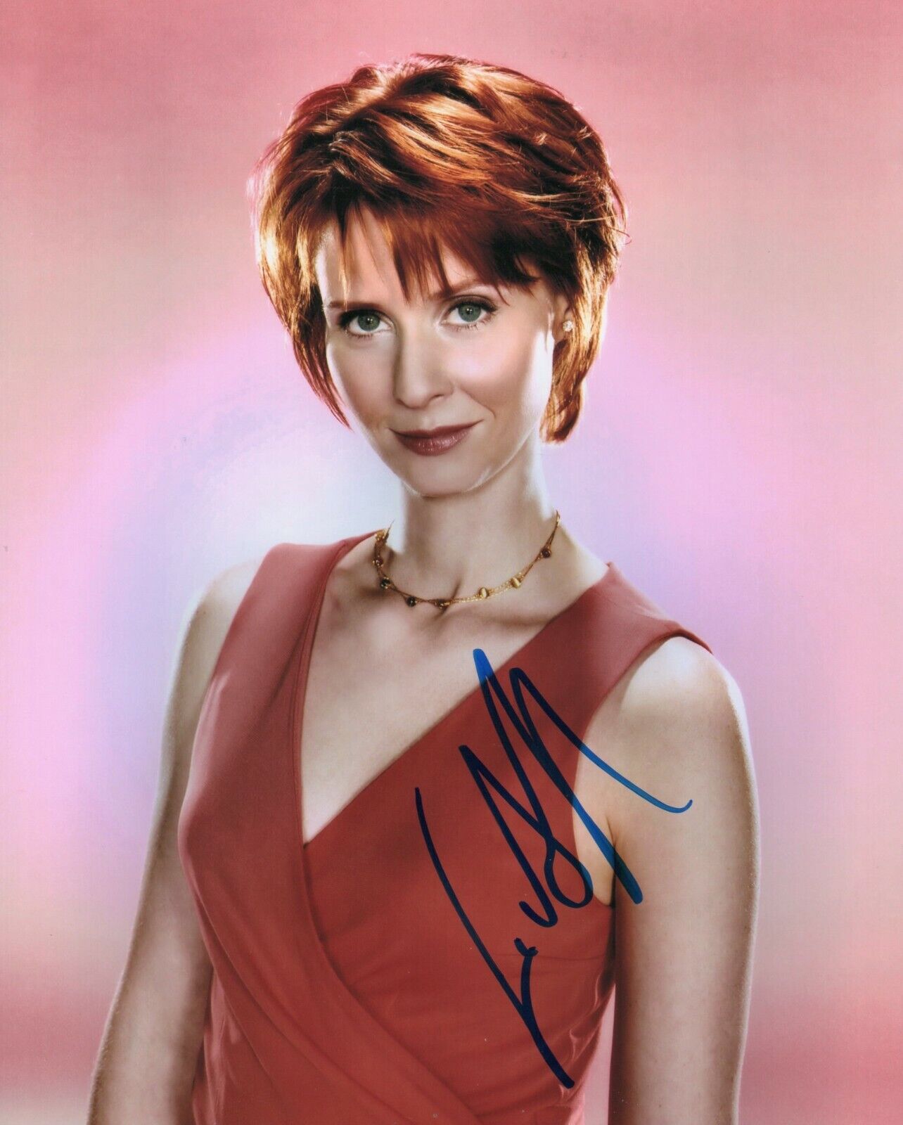 Autographed Cynthia Nixon signed 8 x 10 Photo Poster painting Very Nice