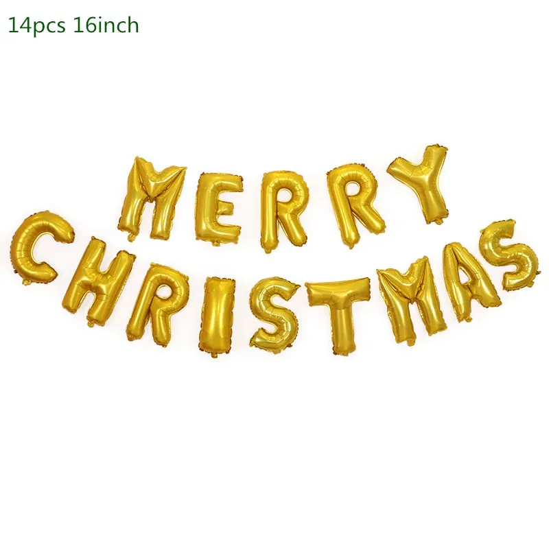 Christmas Decorations for Home Merry Christmas Balloons Banner Photo Booth Props 2022 Happy New Year Decorations Navidad 2020