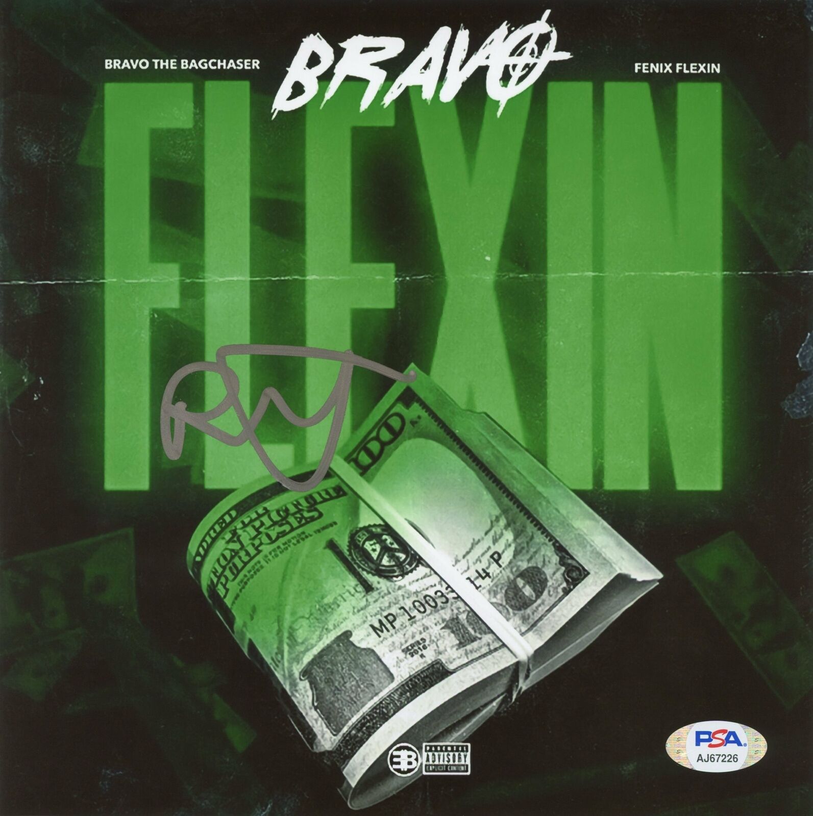 Bravo The Bagchaser Signed Autographed 8x8 Photo Poster painting “Bravo Flexin” PSA/DNA Authenti