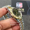Lady's Rolex 31mm Datejust m278273-0016 Two Tone Yellow Gold on Jubilee with Mint Green Dial Super clone