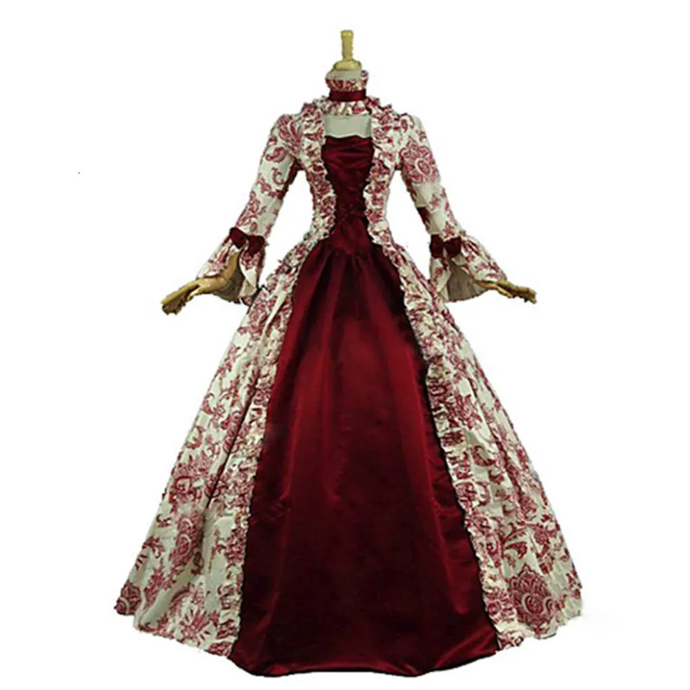 Brownm Basic Model Sleeve Printed Elegant Evening Large Bell Dress