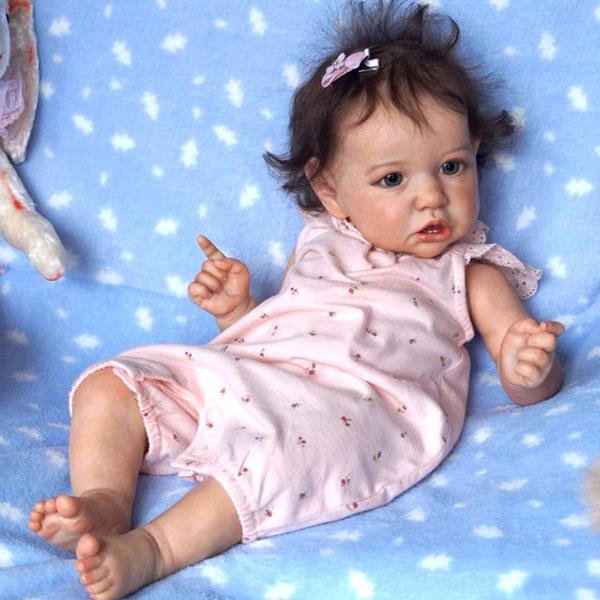 22'' Little Cute Melody Reborn Baby Doll Girl, Cloth Body - rebornshoppe