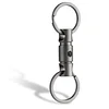 Double-ended Rotating Key Ring Titanium Keychain Rotating Key Organizer for Carabiners, Wind Chimes, Plants, DIY Accessories