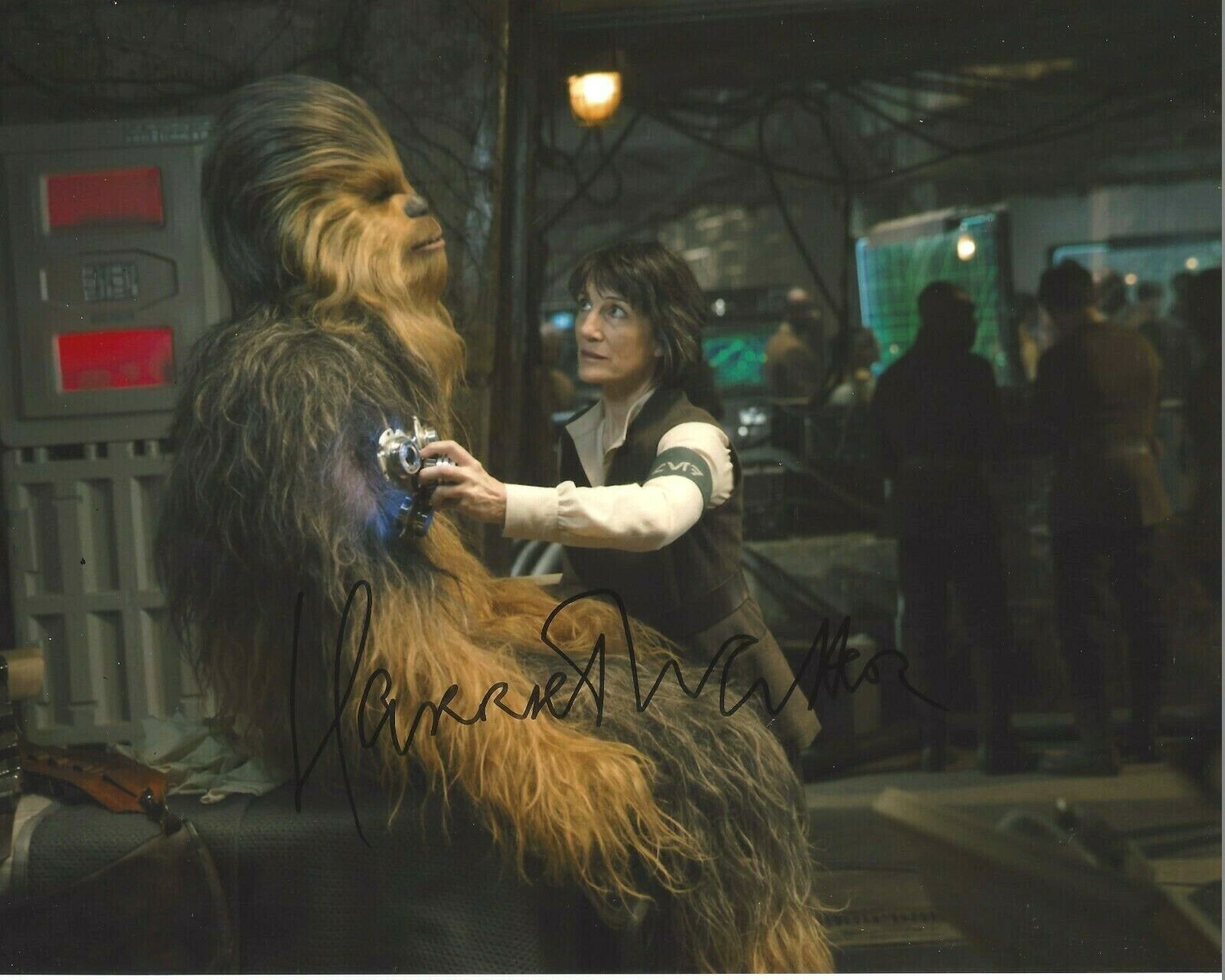 ACTRESS HARRIET WALTER SIGNED STAR WARS THE FORCE AWAKENS 8x10 MOVIE Photo Poster painting w/COA