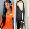24 Inch Bone Straight Lace Front Human Hair Wigs HD Transparent Human Hair Lace Frontal Wigs 13x4 Straight Lace Closure Wigs