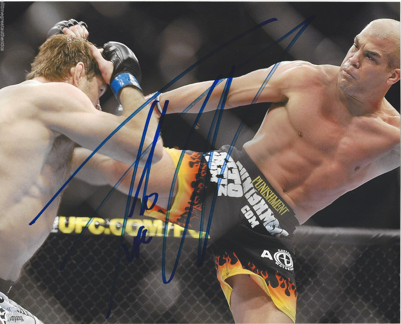 TITO ORTIZ SIGNED AUTHENTIC UFC CHAMP 8X10 Photo Poster painting w/COA CHUCK LIDDELL HOF MMA