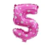 50PCS Polka Dot Colorful 0-9 Numbers 16" Aluminum Film Balloons Birthday Party Decor Supplies