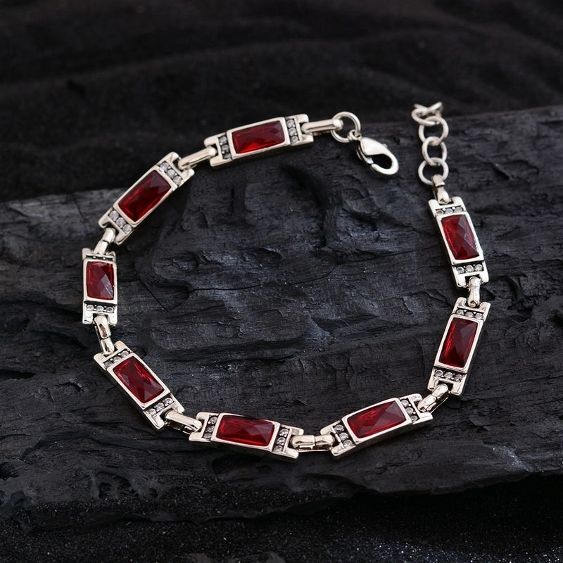 Elegant Luxurious Streetwear Crystal Copper Bracelets