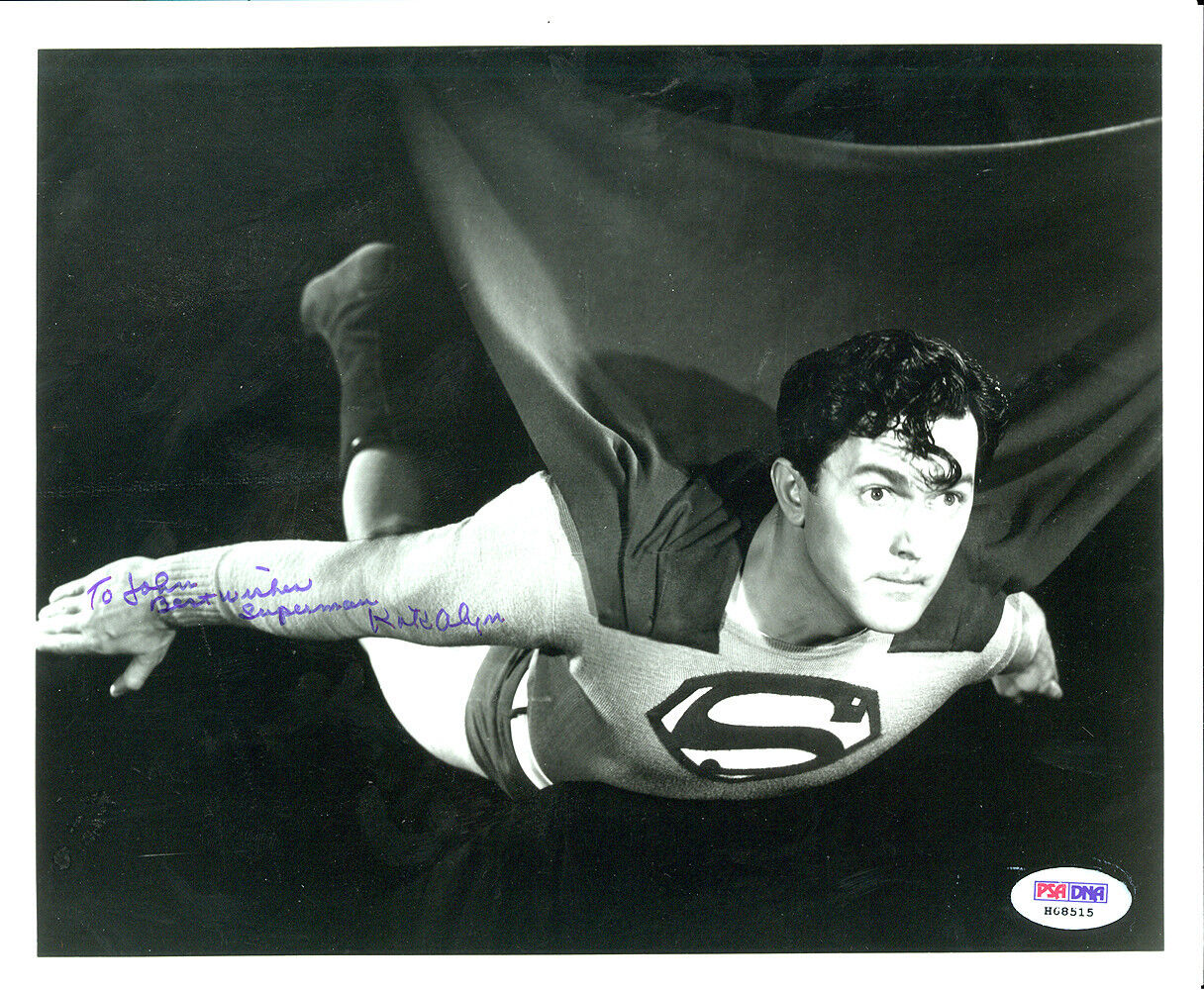 KIRK ALYN 1ST SUPERMAN IN FILM PSA/DNA FLYING