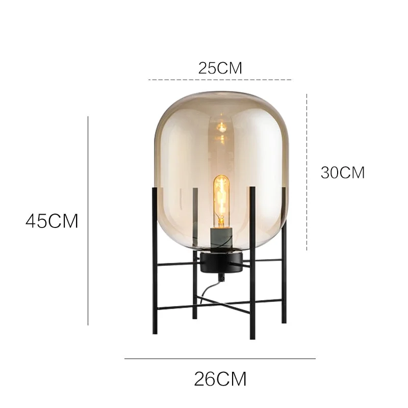 Nordic Glass Floor Lamp for Living Room Bedroom Modern Led Designer Standing Lamp Art Decor Study Lighting Fixture Stand Lamp