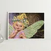 Diamond Painting-DIY Crystal Rhinestone Winged Elf Girl