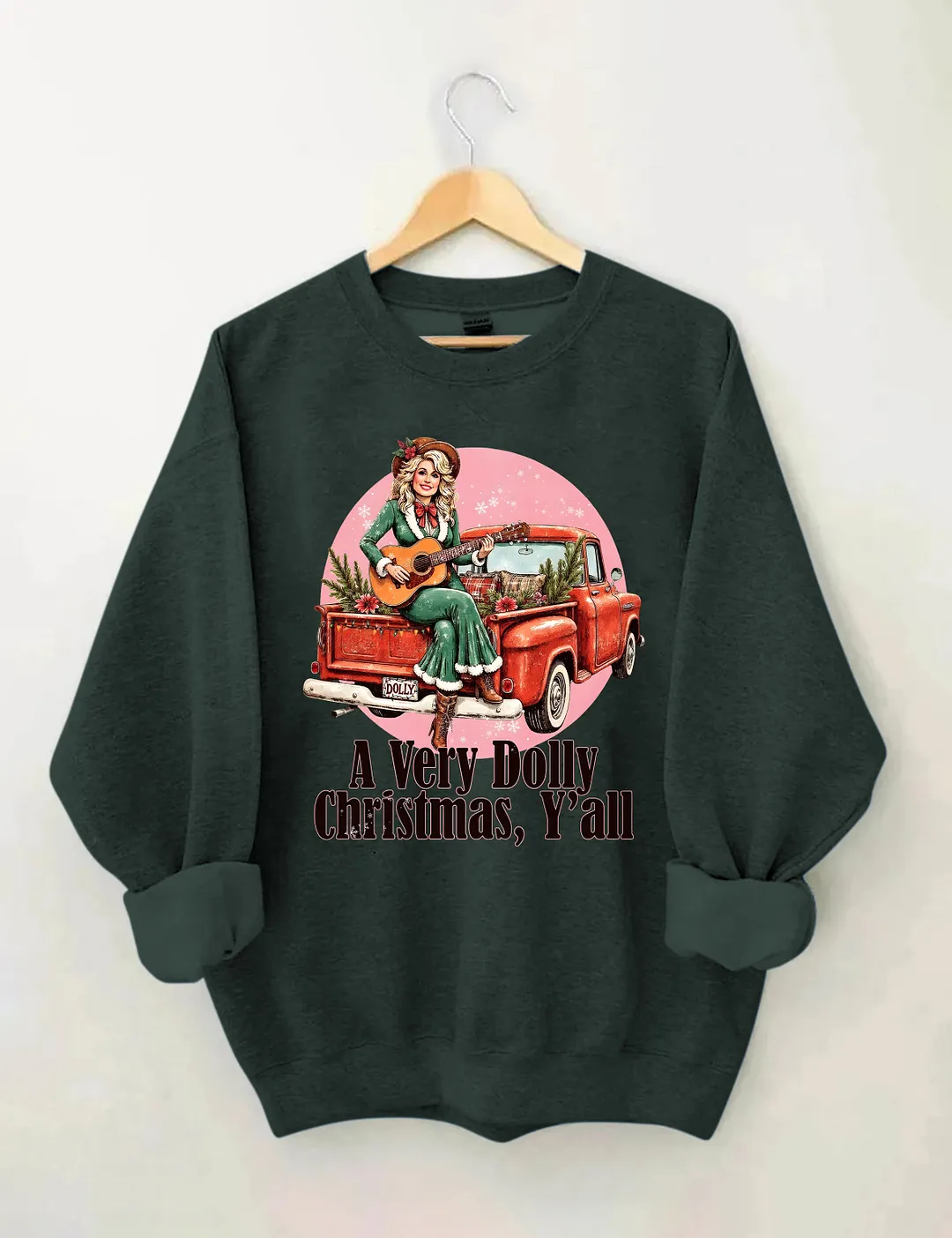 A Very Dolly Christmas,Y'all Sweatshirt