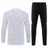 2024/2025 Real Madrid Printed White Half-Pull Training Suit Football Shirt 1:1 Thai Quality Set
