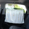 Car Sun Shield Floral Car Side Window Privacy Curtain