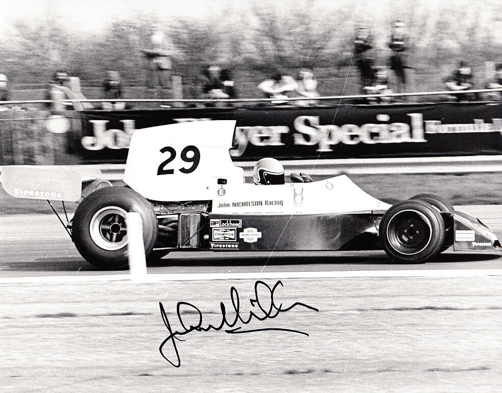 John Nicholson Hand Signed Lyncar Photo Poster painting 10x8 1.