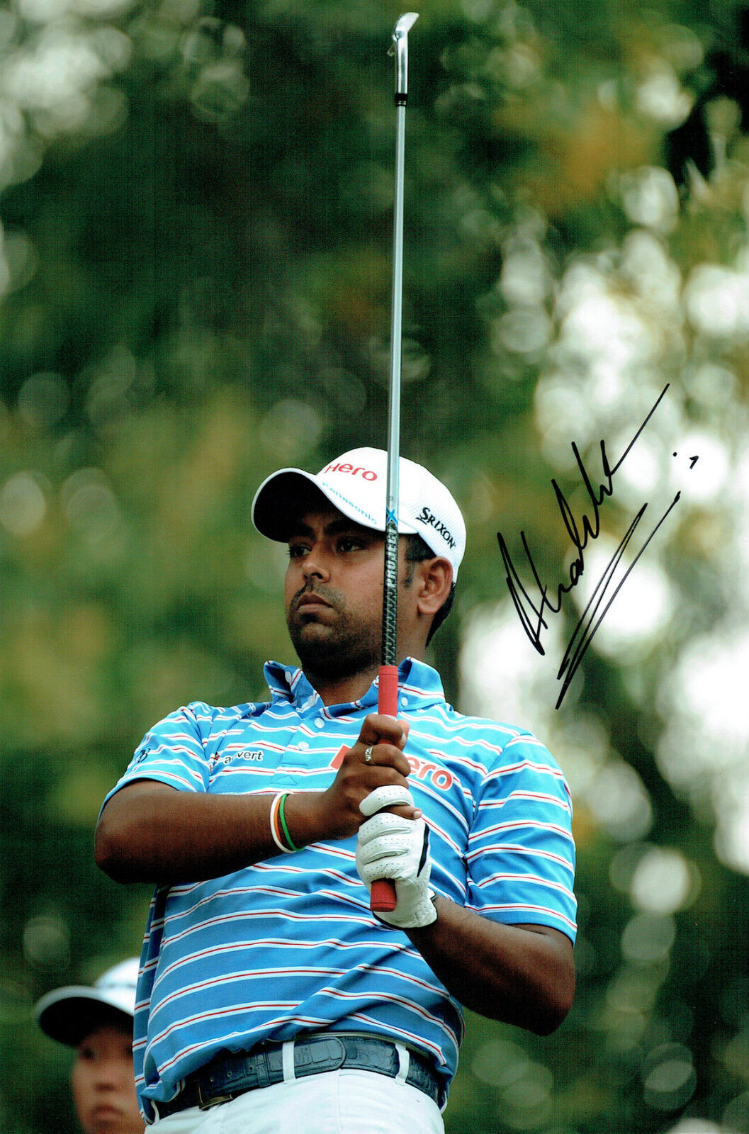 Anirban LAHIRI 12x8 Photo Poster painting Signed Autograph Indian Golfer AFTAL COA