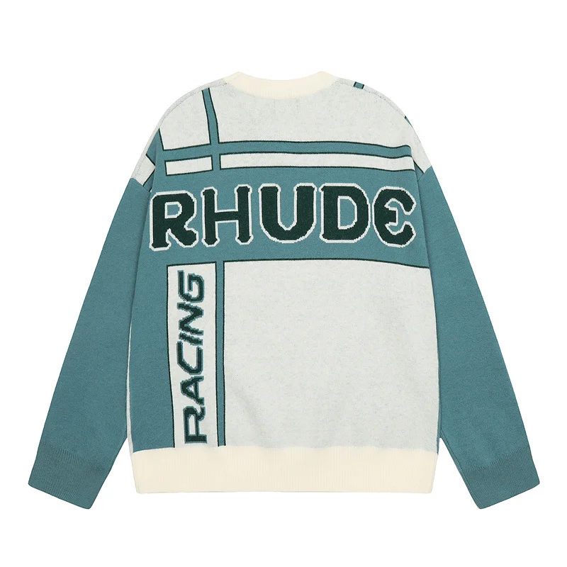RHUDE 2023 New autumn and winter knitted sweaters