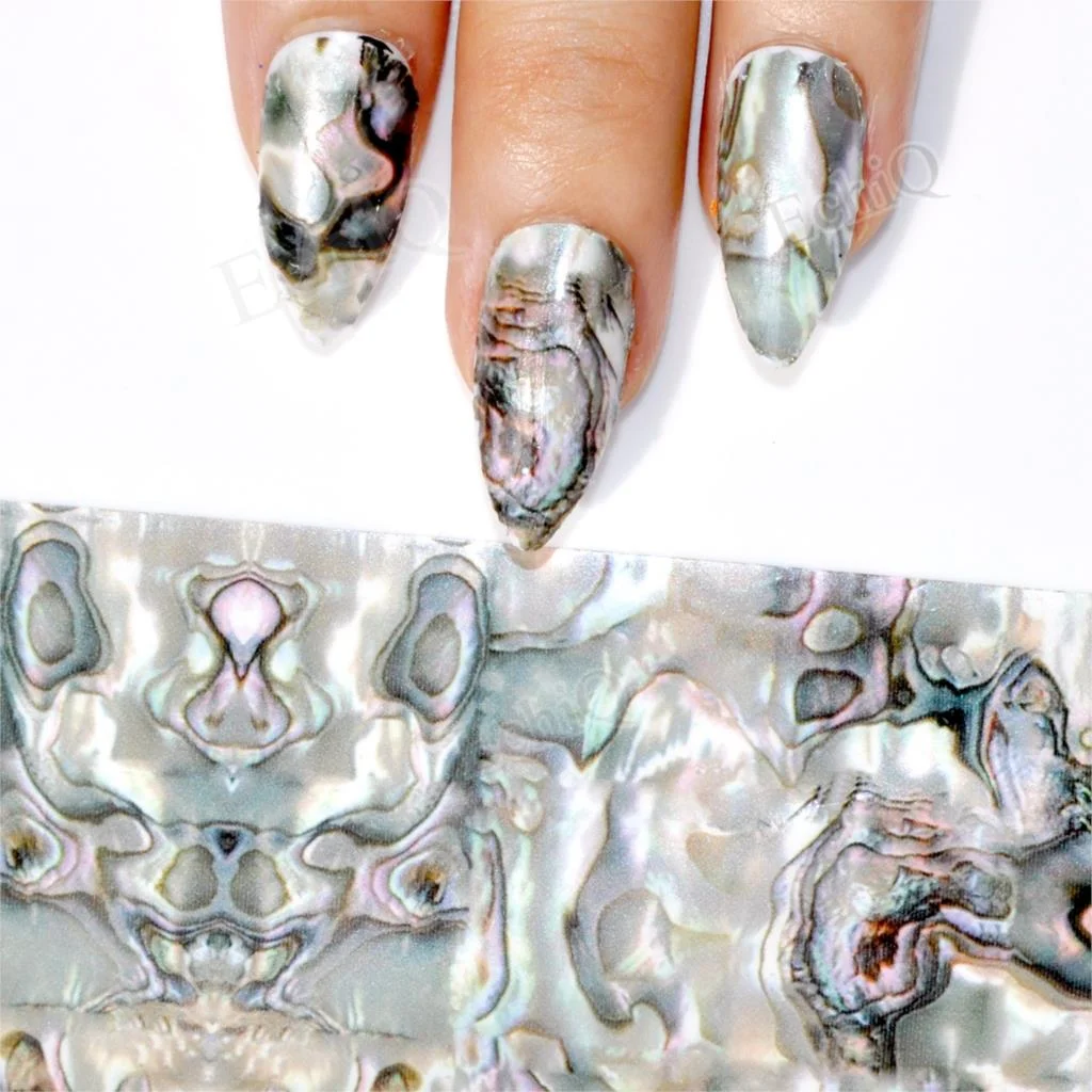 More Than 250 Design Beautiful Designed Nail Art Product Nail Glue transfer Foil Beautiful Flower Purple Orange-Nail Inspo