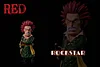 WCF Scale Red Hair Pirates Shanks & Rockstar  - ONE PIECE Resin Statue - A Plus Studios