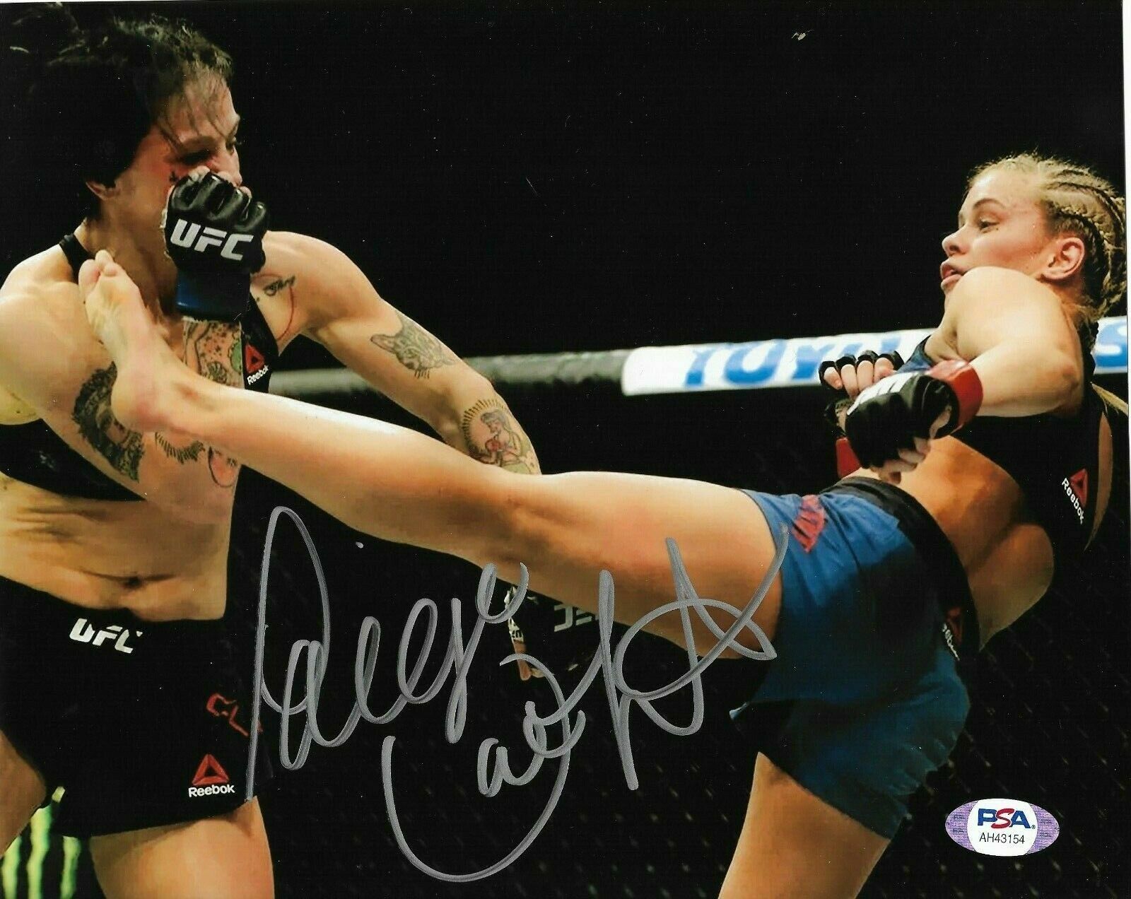 Paige VanZant signed UFC 8x10 Photo Poster painting PSA