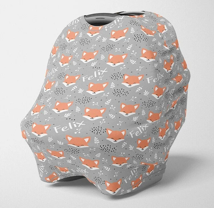 Personalized Fox Car Seat Canopy| Canopyl47