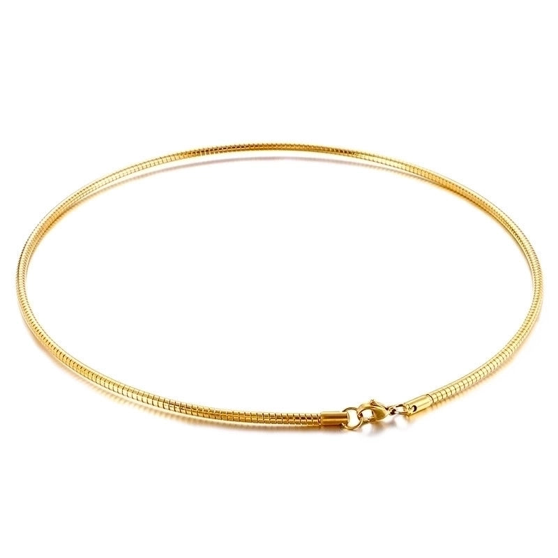Titanium Steel 18K Gold Plated Minimalist Geometric Choker
