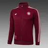 2025/2026 Bayern Deep Red Long Zipped Jacket Football Shirt 1:1 Thai Quality