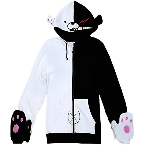 DanganRonpa Monokuma Cosplay Costume Hoodie Jacket