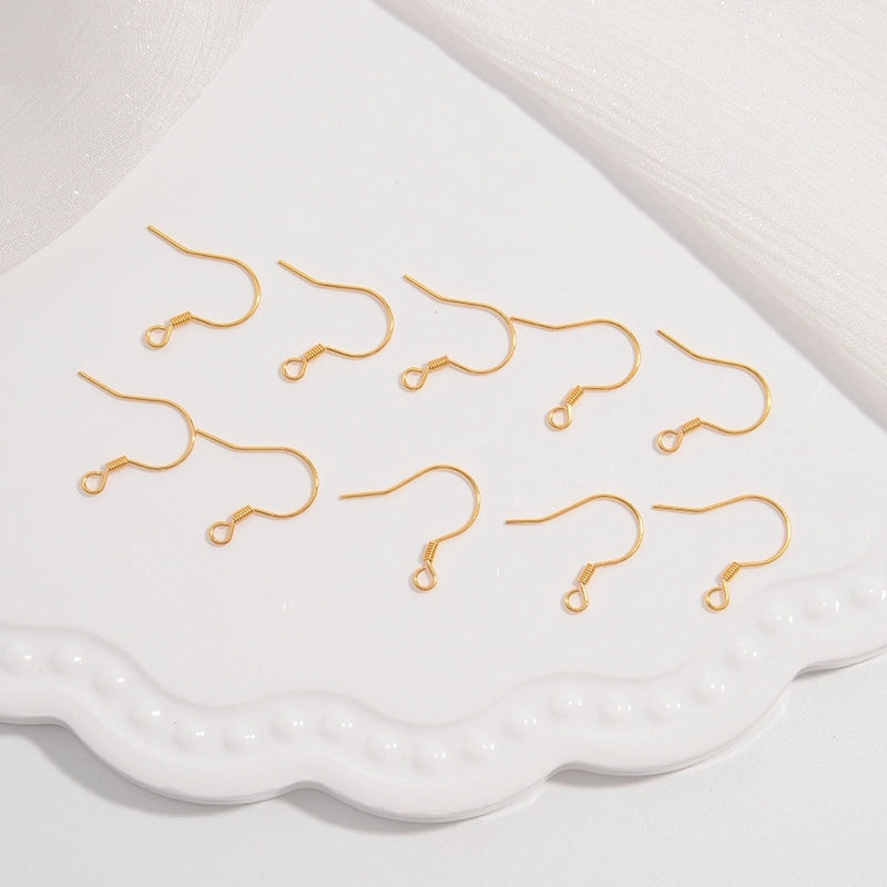 1 Pair 925 Sterling Silver 22K Gold Plated Rose Gold Plated Rhodium Plated Geometric Hook Earring Findings Jewelry Accessories