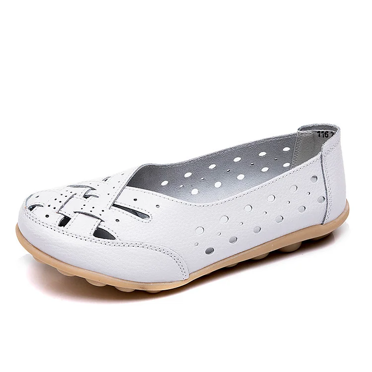 [Limited time 55% off] - 2023 women's leather breathable support flat shoes