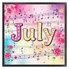 July-18CT Stamped Cross Stitch 25*25cm/9.84*9.84in tapestrymarket