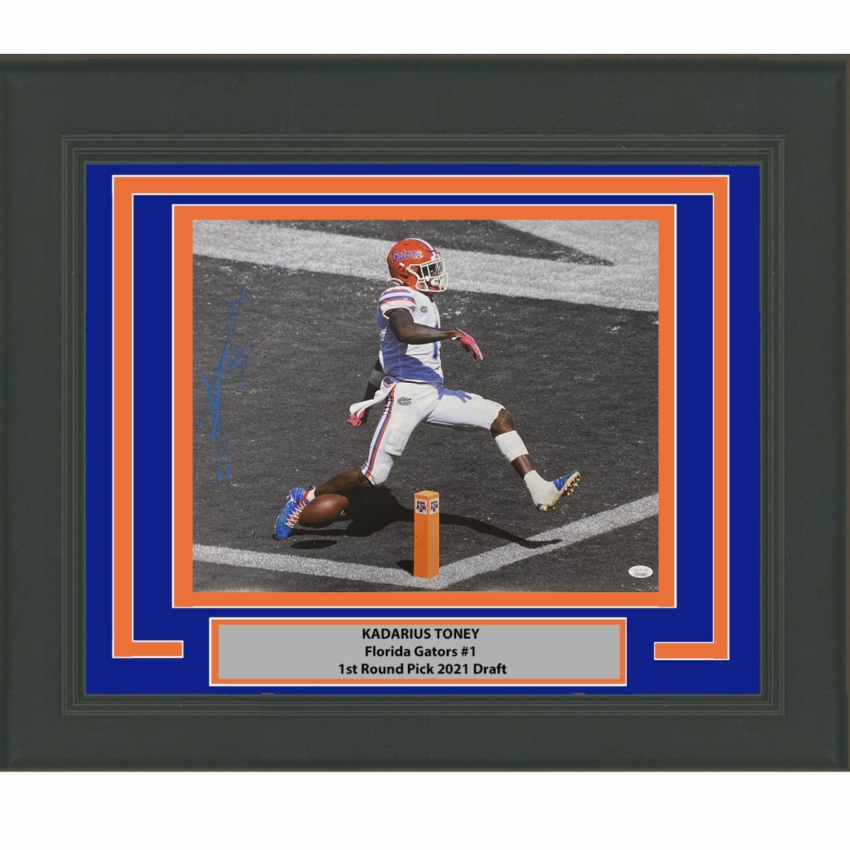 FRAMED Autographed/Signed KADARIUS TONEY Florida Gators 16x20 Photo Poster painting JSA COA