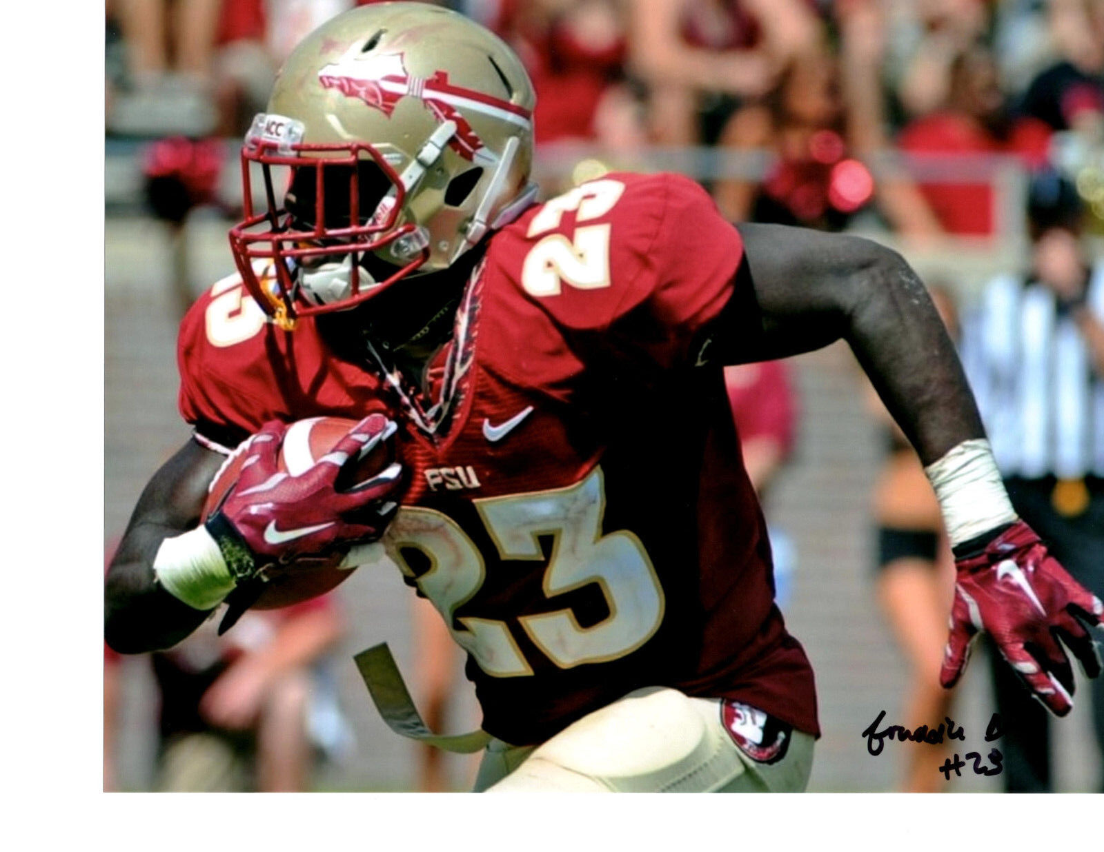 Freddie Stevenson Florida State signed autographed 8x10 football Photo Poster painting e