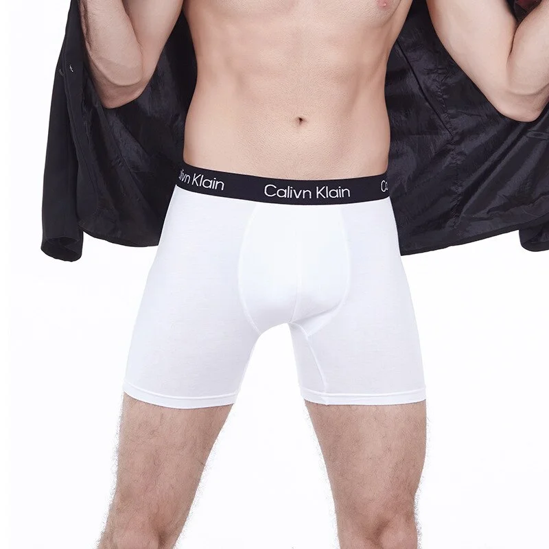 Aonga  Men’S Boxer Briefs High Quality Resilience Sports Panties Man Boxershorts Long Underpants Comfort Cotton Underwear For Male aonga