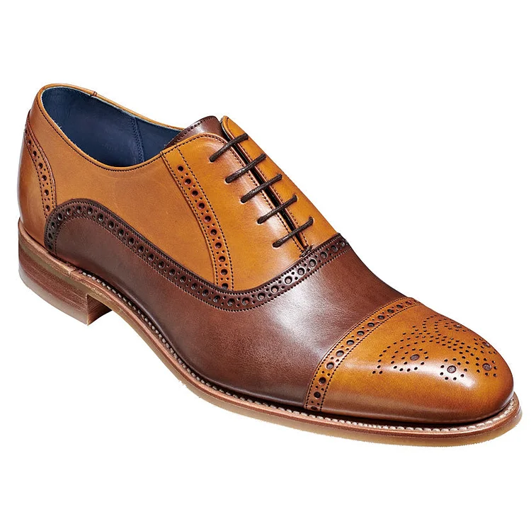 Men Spectator Shoes, Wingtip Brogue Two Tone Shoes, Formal Dress Shoes