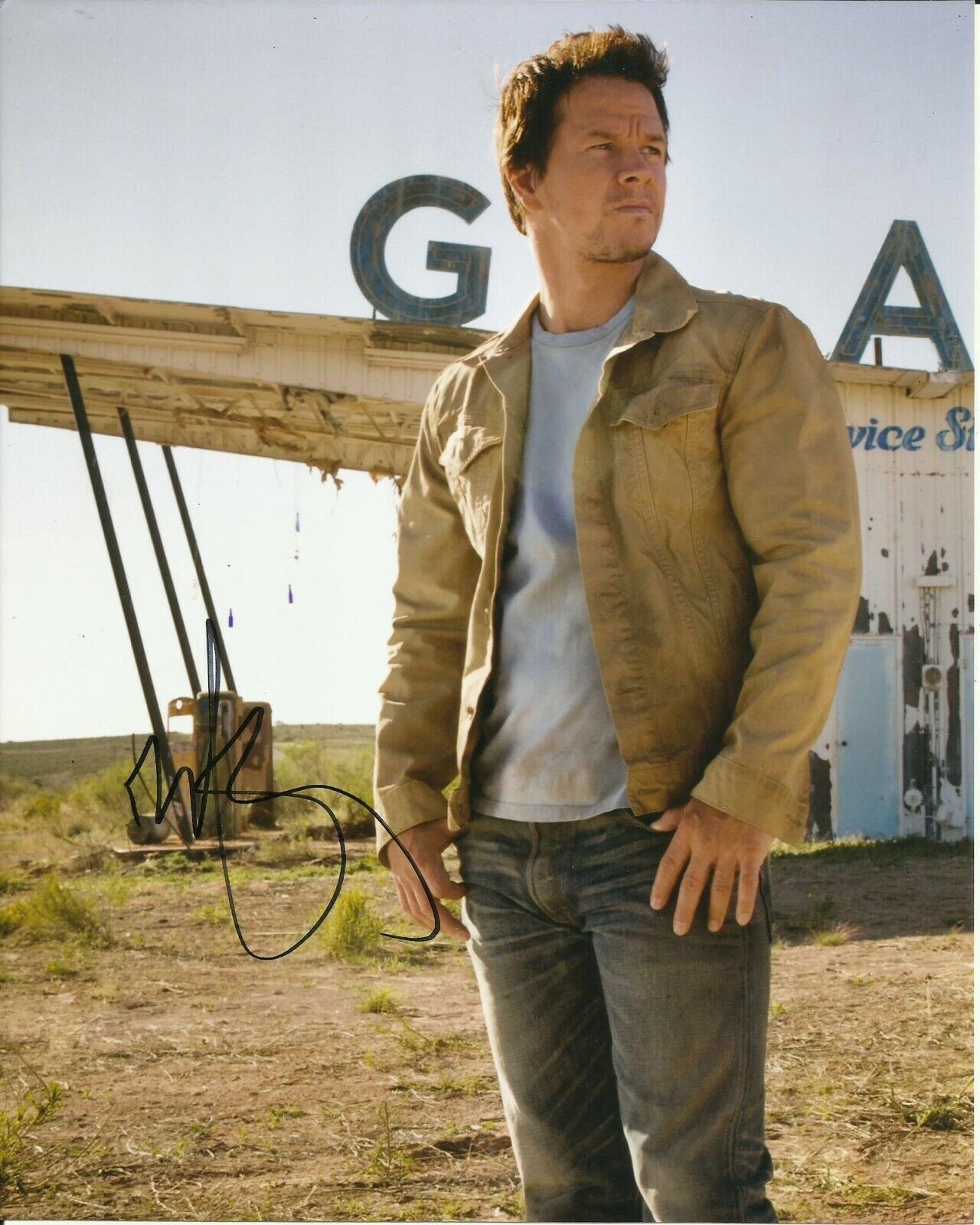 MARK WAHLBERG SIGNED TRANSFORMERS Photo Poster painting UACC REG 242 (1)