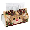 Peinture en PU pour la bo&icirc;te de mouchoirs DIY de No&euml;l en perles et diamants 25x15,5cm
