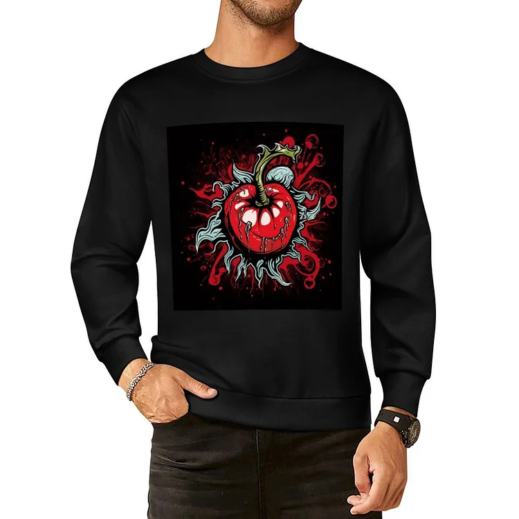 Pure Cotton Pullover Sweater Psychedelic Tomato  customized, personalized, gift