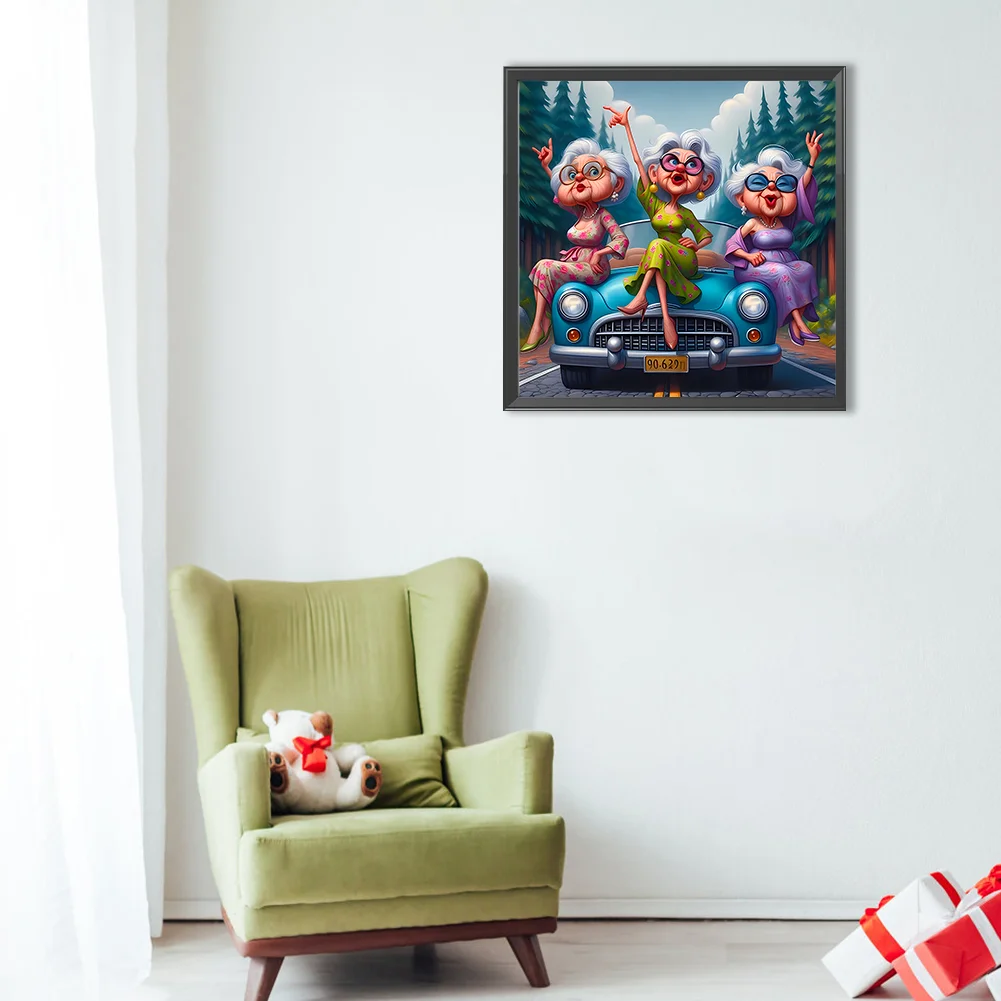 Diamond Painting - Full Round Drill - Grandma(Canvas|40*40cm)