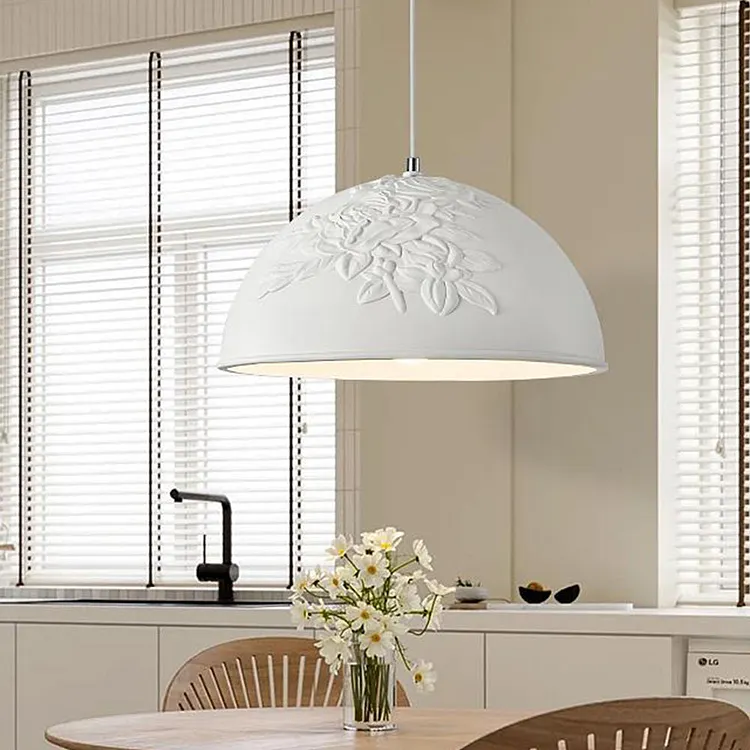 French Style Resin Pendant Lamp Fixture