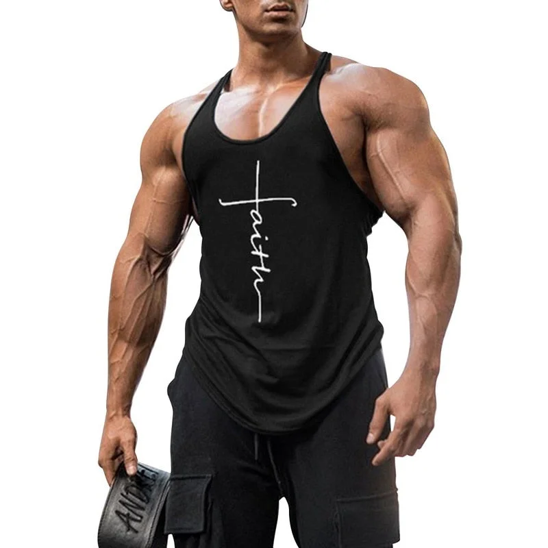 2021 Gym Tank Top Men Fitness Clothing Mens Bodybuilding Tank Tops Summer Gym Clothing for Male Sleeveless Vest Shirts Plus Size